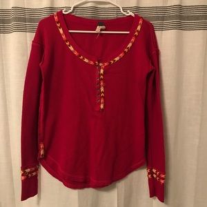 Free People long sleeve shirt